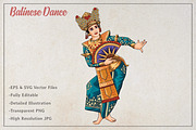 Balinese Dancer Vector Art, a Person Illustration by Kusumaillustration (Thumbnail 2 of 6)