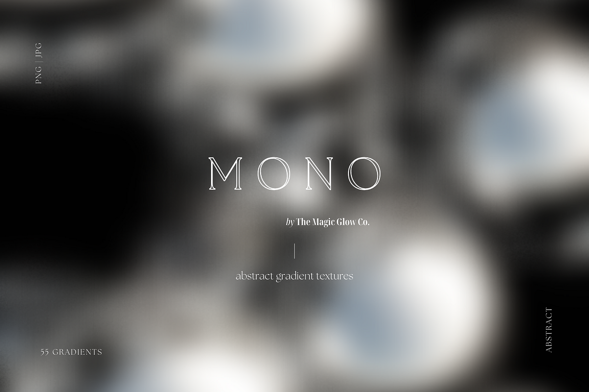 MONO Grainy Gradient Blur Background, a Background Graphic by The Magic Glow Co. (Photo 1 of 8)