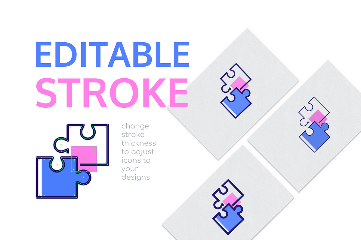 Line design icons with color filling, an Outline Icon by Boyko Pictures (Photo 6 of 10)