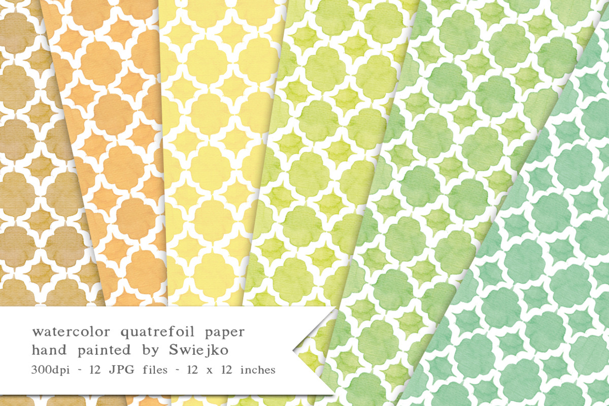Quatrefoil Watercolor Paper, an Illustration by swiejko (Photo 3 of 3)