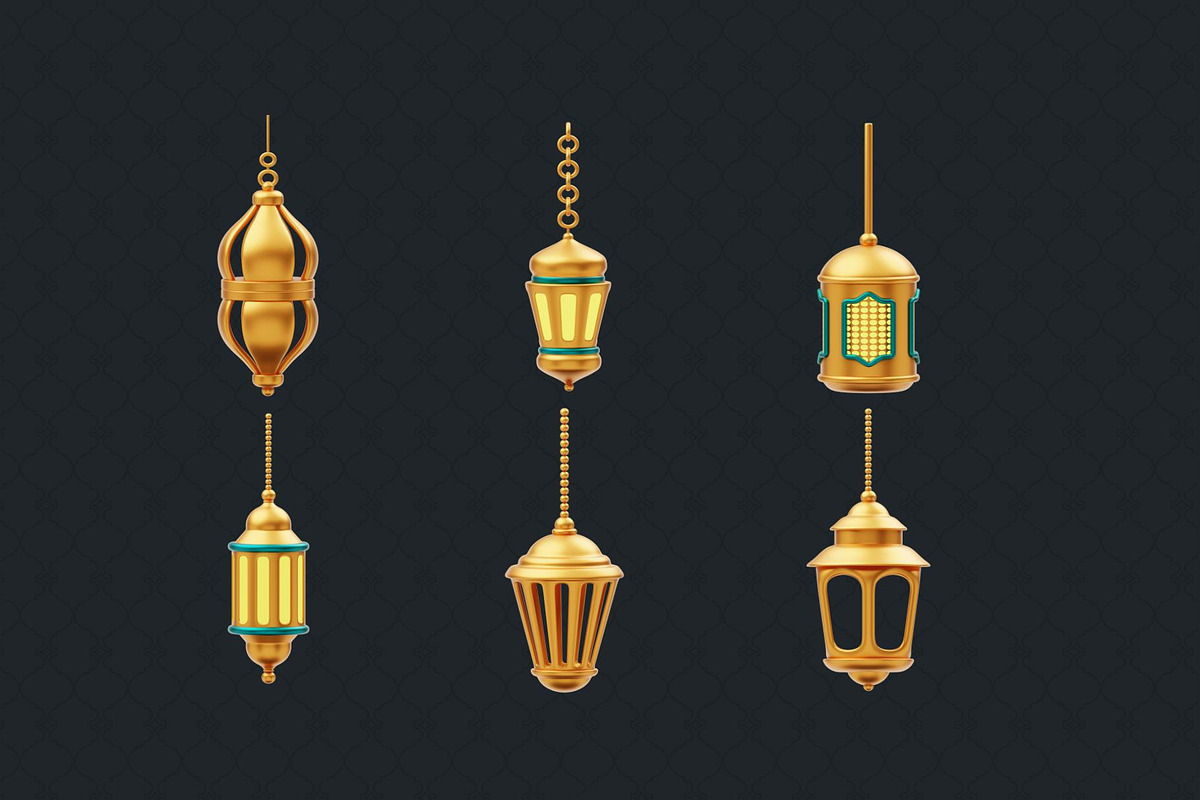 Golden Ramadan Ornament Decoration, an Object 3D Model by Creative Perspective (Photo 4 of 5)