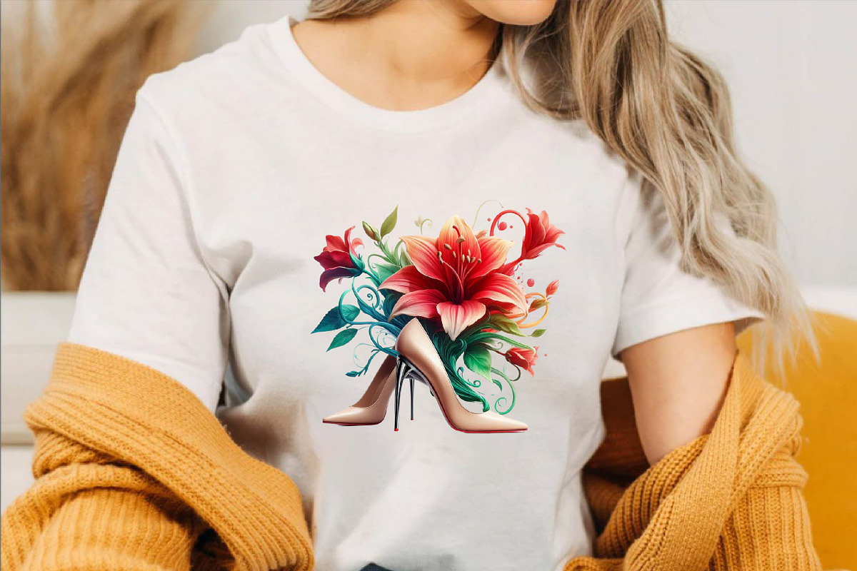 Flower with High Heels  Sublimation, an Illustration by SVGArt (Photo 2 of 7)