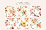 Floral Watercolor set Golden Hour, a Decorative Illustration by Eves_Aquadreams (Thumbnail 12 of 14)