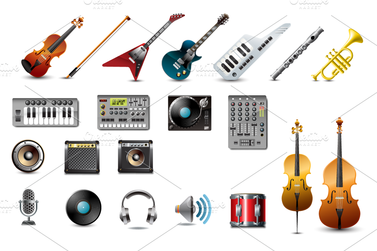 music instrument + DJ icons, an Icon by vekstok (Photo 2 of 2)