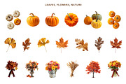 Vintage Autumn Collage Clipart Set, an Object Graphic by NatalieArtShop (Thumbnail 2 of 12)
