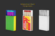 Carton Match Box Mockup Set, a Household Mockup by Country4k (Thumbnail 2 of 4)