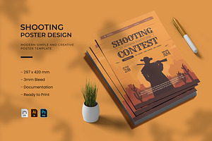 Shooting - Poster, a Print Template by VUNIRA