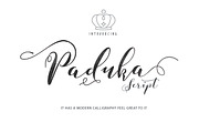 Paduka Script, a Script Font by Siwox Studios (Thumbnail 1 of 6)