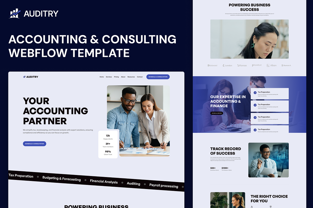 Auditry, Accounting Service Template