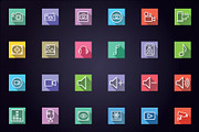 Media - Audio, Video & Photo Icons, a Solid Icon by FlatLineIcons (Thumbnail 2 of 5)