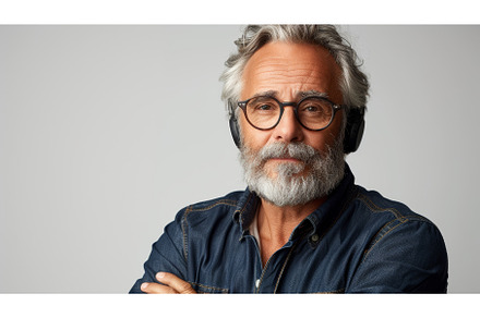 On a white background, a confident, a Person Photo by ZinetroN