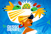 Photoshop Gesso Brushes, a Brush Add-On by WoodardWorks (Thumbnail 3 of 5)