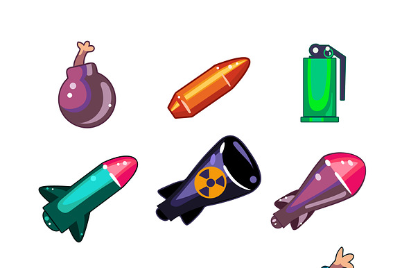 Weapon And Bombs Icons
