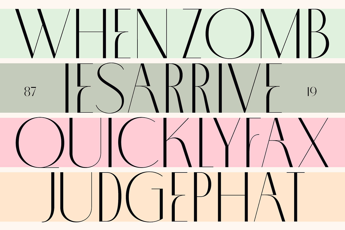 Poria - Modern Display font, a Sans Serif Font by creativemedialab (Photo 7 of 11)