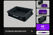 Storage Bin Mockup, a Household Mockup by hiddemaru (Thumbnail 1 of 4)