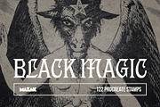 Procreate Black Magic Brushes, a Brush Add-On by Endete & Mazak brushes (Thumbnail 1 of 6)