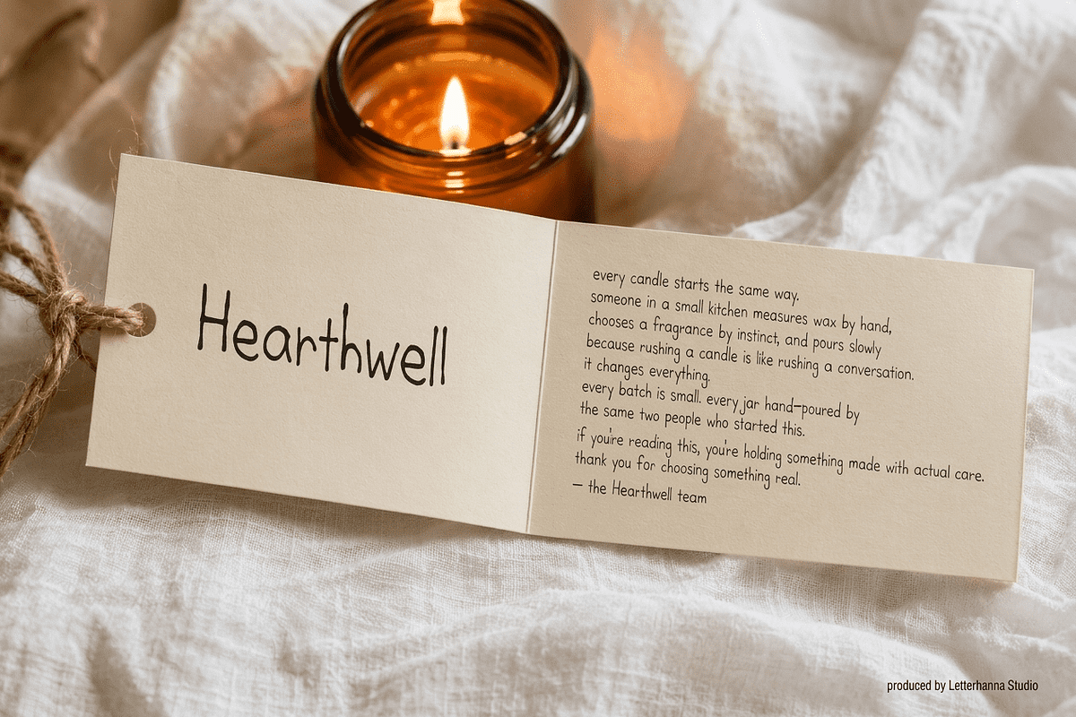 Evelina Hand Font, a Handwritten Font by Letterhanna Studio (Photo 6 of 9)