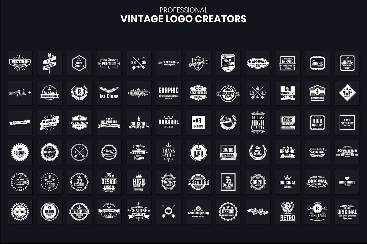 1046 Vintage Logo Creators, a Branding & Logo Template by Toonsteb (Photo 10 of 22)