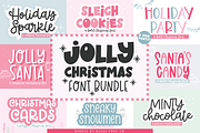 JOLLY CHRISTMAS Font Bundle, a Font by Blush Font Co. (Thumbnail 1 of 16)