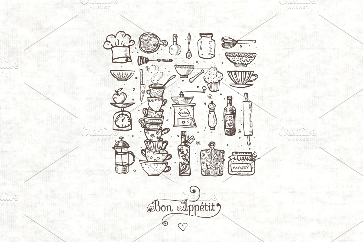 Kitchen doodles, a Food Illustration by Elina_Li (Photo 11 of 17)