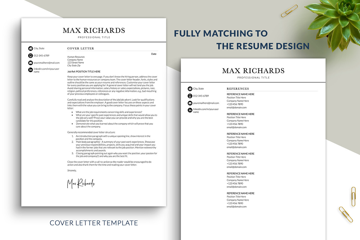 Modern Two Column Resume Template, a Resume Template by BestResumes.Co