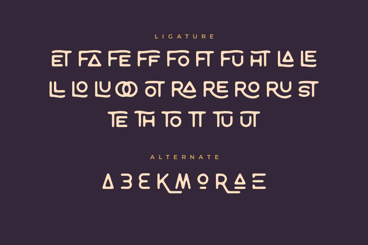 Tropikana Monoline Vintage Typeface, a Serif Font by Creatype Studio (Photo 9 of 9)