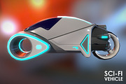 Sci-Fi Vehicle, a Cars & Vehicle 3D Model by Beatheart Creative Studio (Thumbnail 3 of 12)