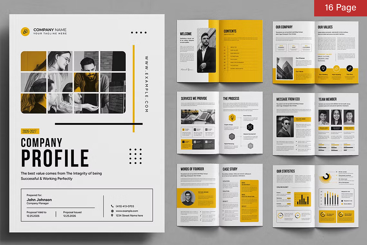 Company Profile Bundle, a Brochure Template by ContestDesign (Photo 22 of 24)
