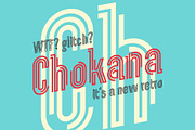 Chokana Glitch, a Sans Serif Font by NREY (Thumbnail 1 of 6)