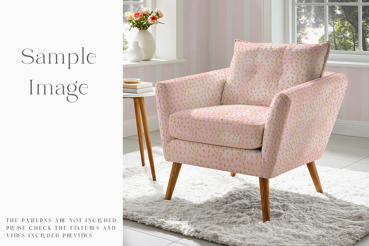 Armchair Upholstery Mockup, a Household Mockup by mock-ups (Photo 6 of 13)