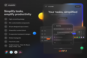 Coded App + Landing page Kit, a React Template by Creative Perspective