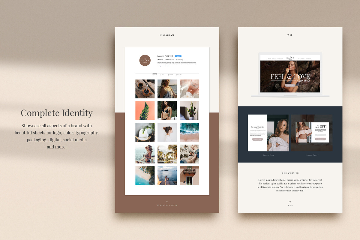 Naiva - Brand Sheets Collection, a Presentation Template by The Iconic (Photo 7 of 10)