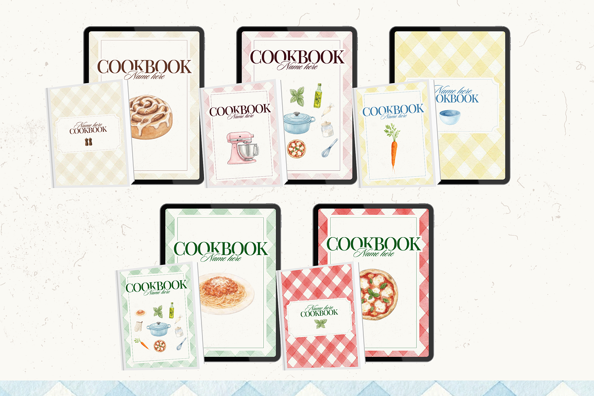 Printable family cookbook template, a Social Media Template by PixelBloomClub (Photo 8 of 8)