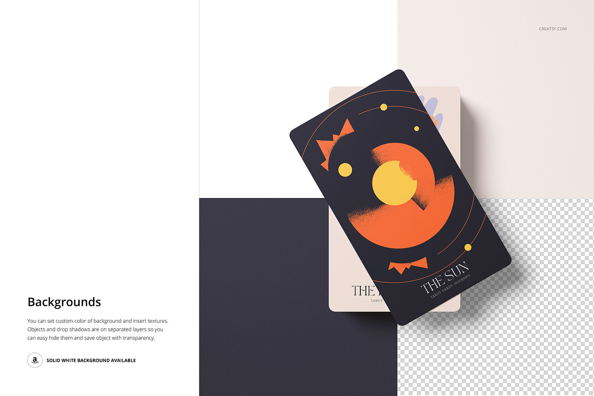 Tarot Cards Mockup Bundle, a Merchandise Mockup by creatsy5 (Photo 40 of 42)