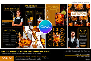 Bar Edition Canva Template Posts