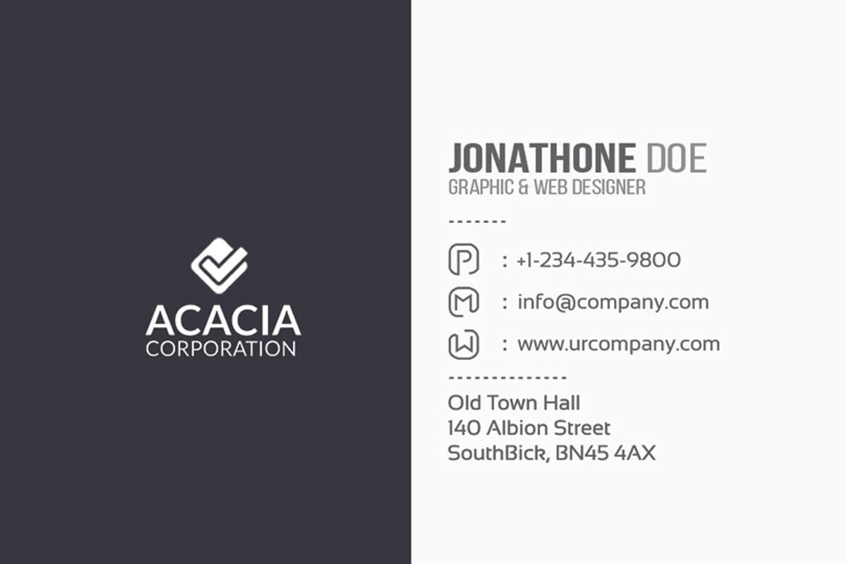 Creative and Simple Business Card, a Business Card Template by DesignGhar (Photo 6 of 6)