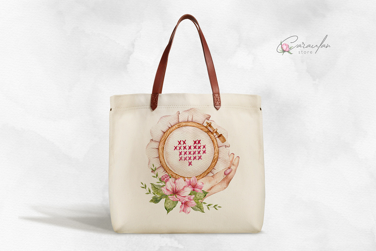 Needlework Clipart (Embroidery), an Object Illustration by CaraulanStore (Photo 6 of 9)
