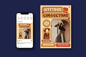 Autumn Collection Flyer, a Flyer Template by iDoodle Studio
