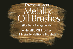Metallic Oil Brushes for Procreate
