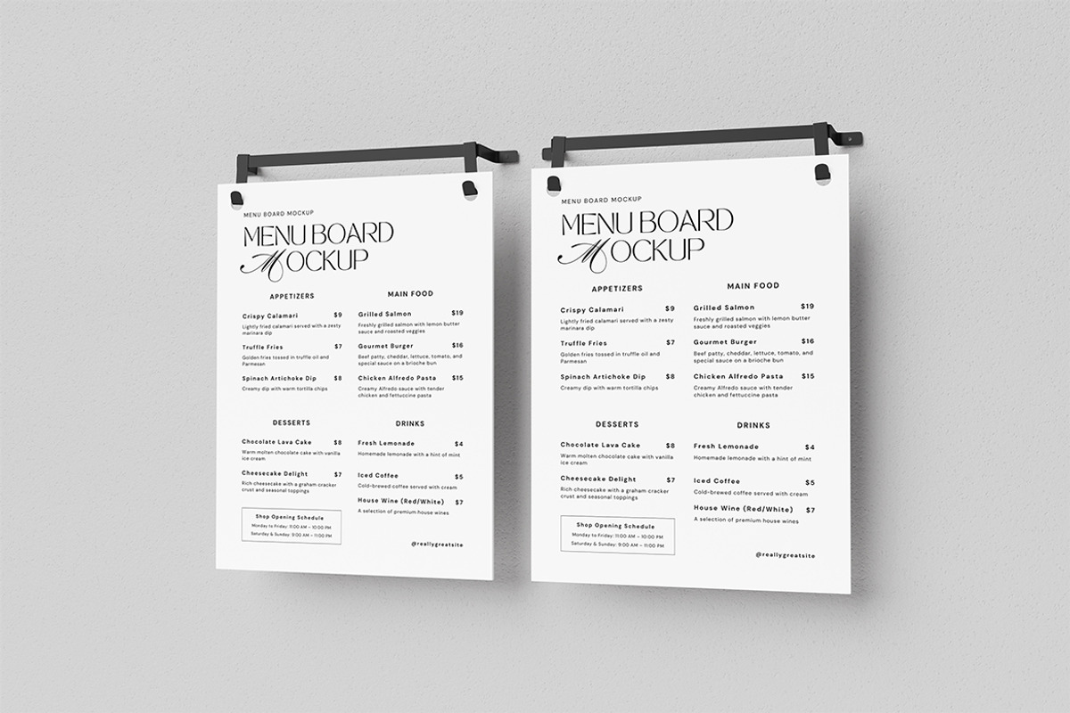 High Quality Menu Board Mockup, an Advertising Mockup by swsi-studio (Photo 3 of 5)