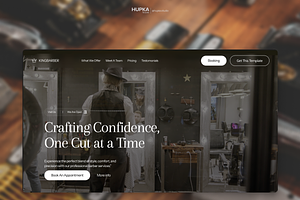KingBarber - Framer Template, a Landing Page Template by hupka.studio