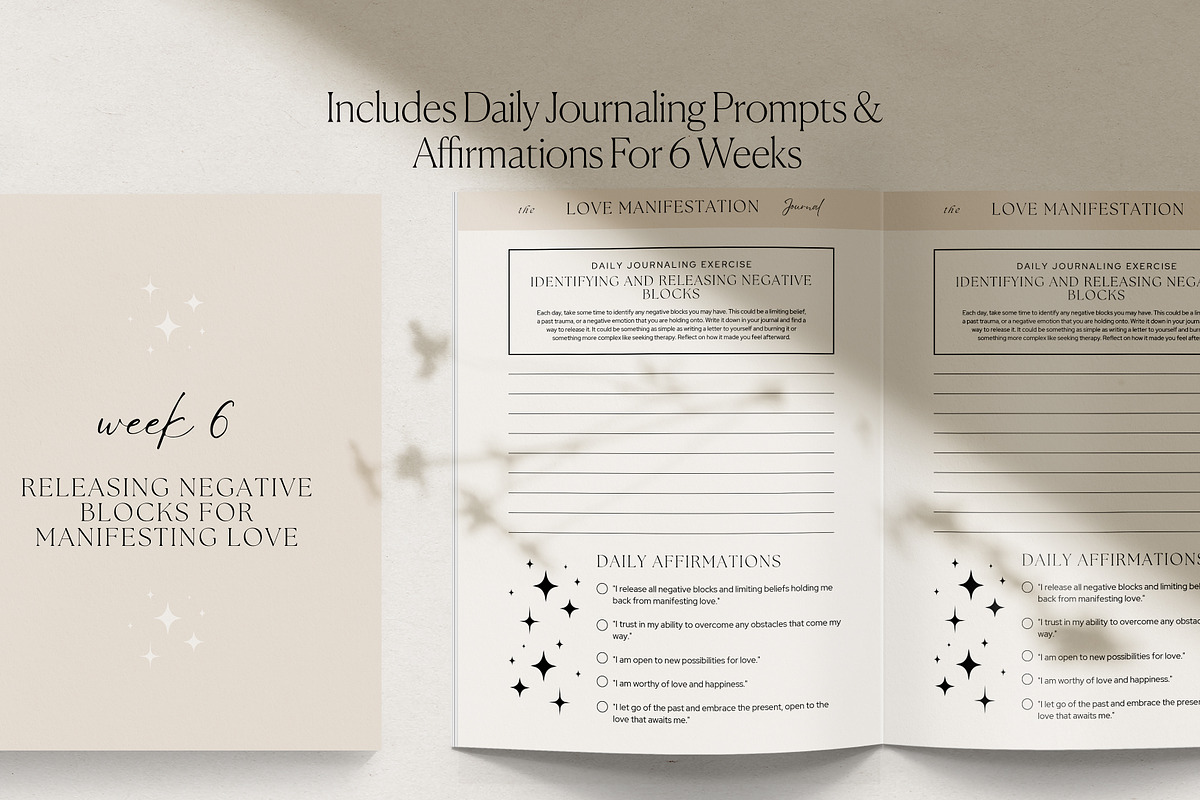 Love Manifestation Journal Canva, a Presentation Template by HelloKarla (Photo 3 of 7)