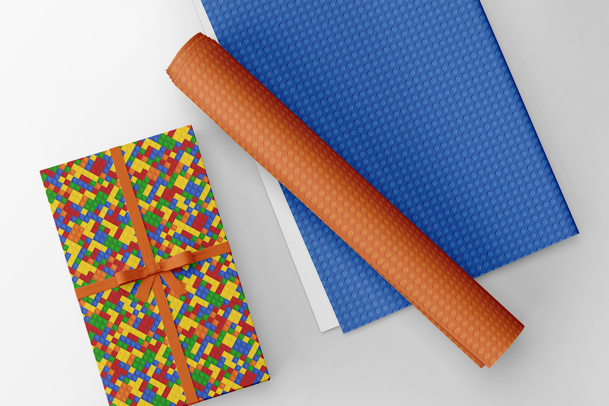 Plastic Toy Bricks Seamless Patterns, a Texture Graphic by Plaid4You (Photo 6 of 11)