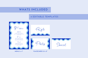 Wavy Menu Template