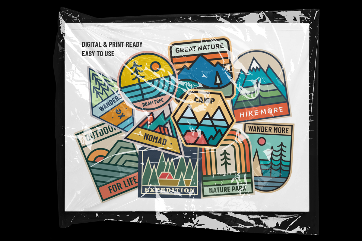 Adventure Badge Pack + Bonus, an Illustration by Firowerk (Photo 9 of 12)