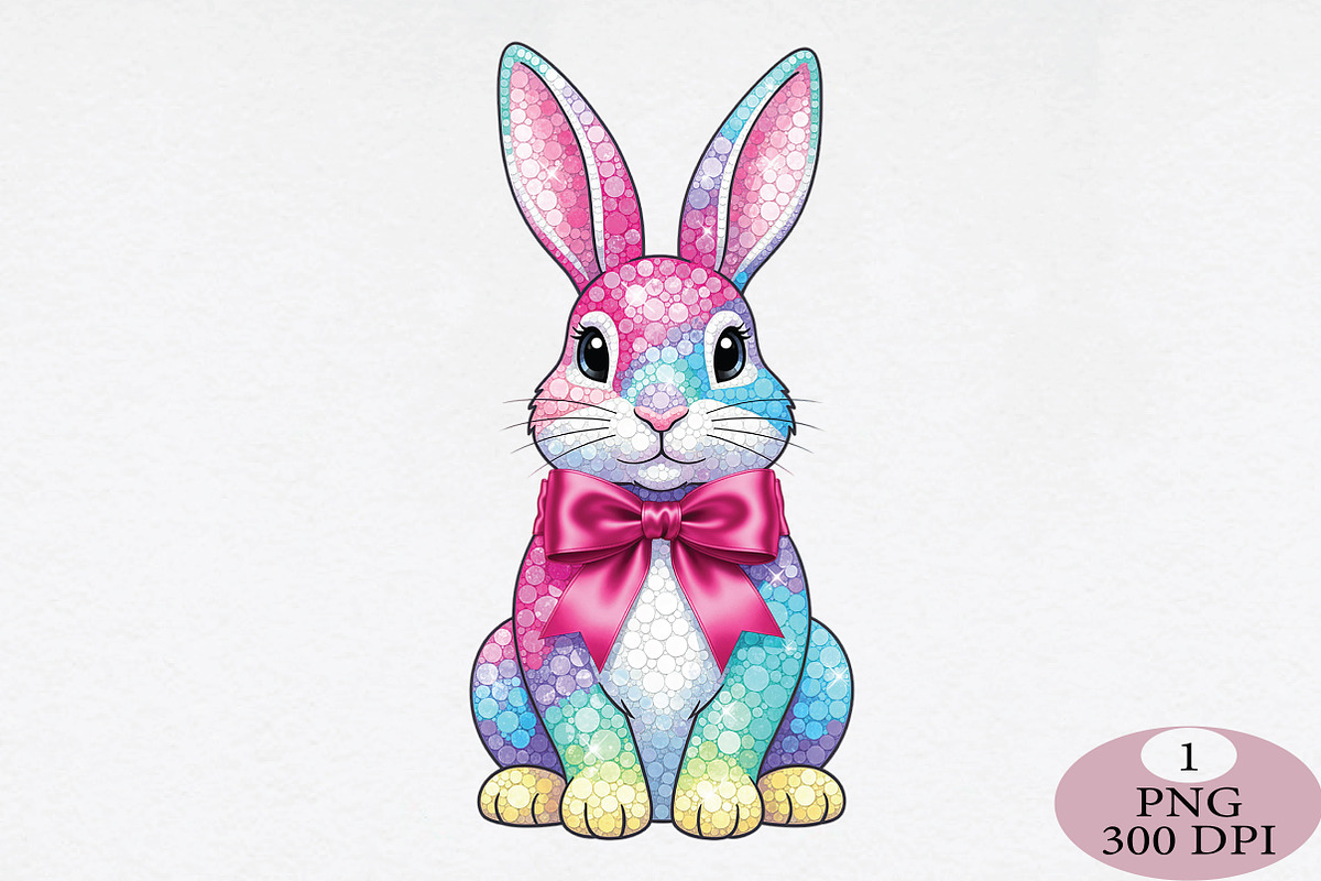 Sparkly Dazzle Bunny Coquette PNG, an Illustration by Daily.Designs (Photo 1 of 5)