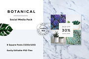 Botanical Social Media Pack, a Templates & Theme by RedRiver Studio (Thumbnail 6 of 12)