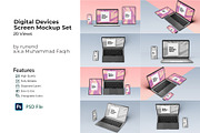 Digital Devices Screen Mockup Set, a Device Mockup by Runend (Thumbnail 1 of 20)