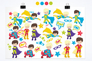 Super Hero illustration pack, an Illustration by PrettyBundles (Thumbnail 2 of 5)