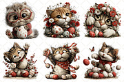 Whimsical Easter Cat Clipart, an Illustration by Black Bird Studio (Thumbnail 5 of 6)